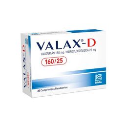 Valax-D Valsartan 160/25 30 Comprimidos Recubiertos