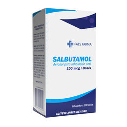 Salbutamol 100mcg Inhalación Oral 200 Dosis