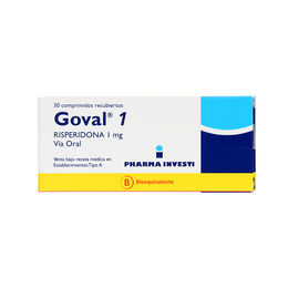 Product image of Goval (B) Risperidona 3mg 30 Comprimidos Recubiertos