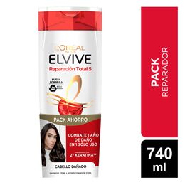 Pack Elvive Rt5 Sh 370ml + Aco 370ml