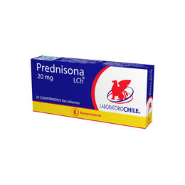 Prednisona (B) 20mg 20 Comprimidos Recubiertos