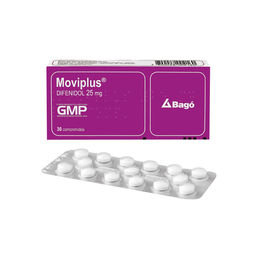 Product image of Moviplus Difenidol 25mg 30 Comprimidos