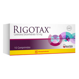 Rigotax (B) Cetirizina 10mg 10 Comprimidos