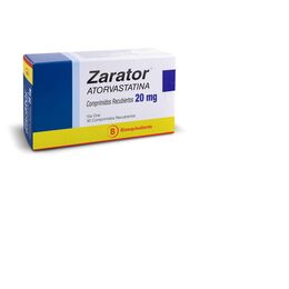 Zarator (B) Atorvastatina 20mg 30 Comprimidos Recubiertos