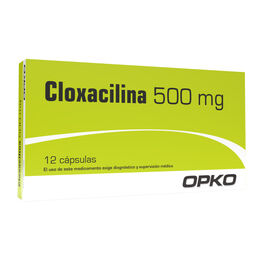 Cloxacilina 500mg 12 Capsulas