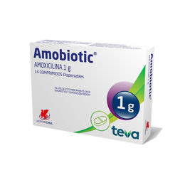 Product image of Amobiotic Amoxicilina 1g 14 Comprimidos Dispersables