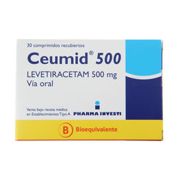 Ceumid (B) Levetiracetam 500mg 30 Comprimidos Recubiertos