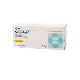 Singulair Pediátrico (R) Montelukast 4mg 30 Comprimidos Masticables