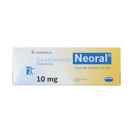 Sandimmun Neoral (R) Ciclosporina 10mg 60 Cápsulas