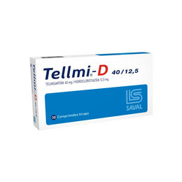 Tellmi-D Telmisartan / Hidroclorotiazida 40/12.5 30 Comprimidos