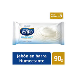 Product image of Jabón Barra Elite Humectante Cuidado Suave Pack 3un