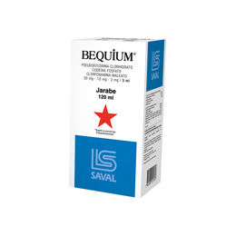 Bequium Pseudoefedrina / Codeí­na / Clorfenamina Jarabe 120ml