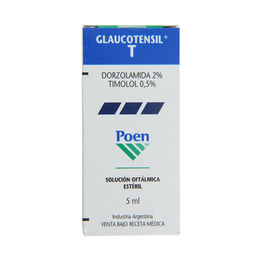 Glaucotensil T (B) Dorzolamida / Timolol Solución Oftálmica 5ml - Glaucotensil-t