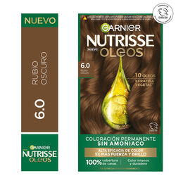 Tintura Nutrisse Oleos 6.0 Rubio Oscuro - Garnier