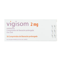 Vigisom Melatonina 2mg 30 Comprimidos Prolongados