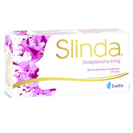 Slinda Drospirenona 4mg 28 Comprimidos Recubiertos