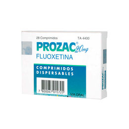 Prozac (R) Fluoxetina 20mg 28 Comprimidos Dispersables