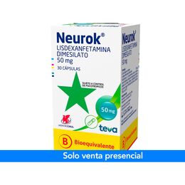 Neurok (B) Lisdexanfetamina 50mg 30 Cápsulas