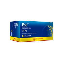 Product image of Esc (B) Escitalopram 20mg 30 Comprimidos Recubiertos