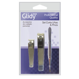 Product image of Glidy Tripack Corta Uñas x2 + Pinza