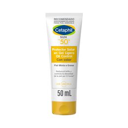 Protector solar en gel ligero con color Sun SPF-50+ - Cetaphil