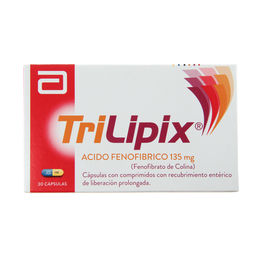 Trilipix ícido Fenofí­brico 135mg 30 Cápsulas Prolongadas