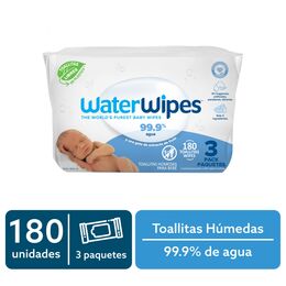 Waterwipes Toallitas Húmedas 180 Unidades