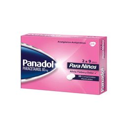 Panadol Kids (B) Paracetamol 20 Comprimidos Masticables