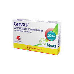 Carvas (B) Olmesartan 20mg 30 Comprimidos Recubiertos