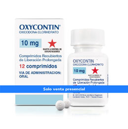 Oxycontin Oxicodona 10mg 12 Comprimidos Prolongados