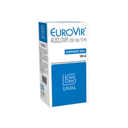 EuroVir Aciclovir 200mg/5ml Jarabe 100ml