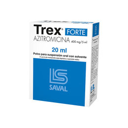 Product image of Trex Forte Azitromicina 400mg/5ml Suspensión Oral 20ml