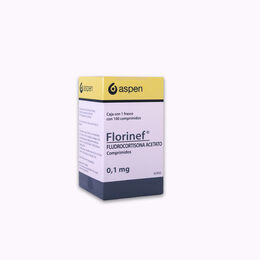 Florinef Fludrocortisona 0.1mg 100 Comprimidos - Aspen