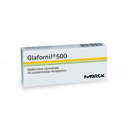 Glafornil (R) Metformina 500mg 30 Comprimidos Recubiertos