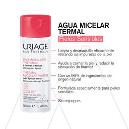 Promo Agua Micelar Piel Sensible 100ml 3 Unidades - Uriage