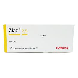 Ziac 2.5 (R) Bisoprolol / Hidroclorotiazida 30 Comprimidos Recubiertos