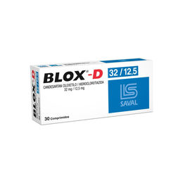 Blox-D Candesartán Cilexetilo / Hidroclorotiazida 32/12.5 30 Comprimidos - Blox d