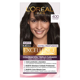 Tintura Excellence Extra Profundos 400 Castaño - L'oréal