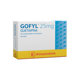 Product image of Gofyl (B) Quetiapina 25mg 30 Comprimidos Recubiertos