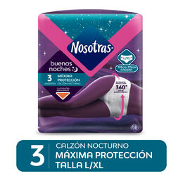 Product image of Calzón Nocturno 12 X 3 - Talla  L/XL - Nosotras