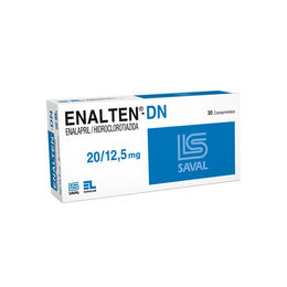 Enalten-DN Enalapril / Hidroclorotiazida 20/12.5 30 Comprimidos - Enalten dn