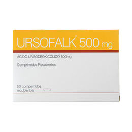 Ursofalk Ácido Ursodesoxicólico 500mg 50 Comprimidos Recubiertos