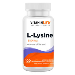 Product image of VitaminLife L-Lisina 500mg 100 Tabletas