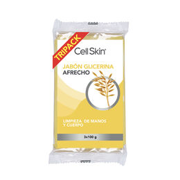 Product image of Pack Cell Skin Jabón Barra Glicerina & Afrecho 3x100g