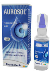Product image of Aurosol Lágrimas Artificiales 0.3% Dextran / Hipromelosa Solución Oftálmica 15ml