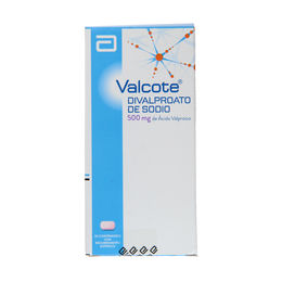 Valcote (R) Ácido Valproico 500mg 50 Comprimidos Recubiertos