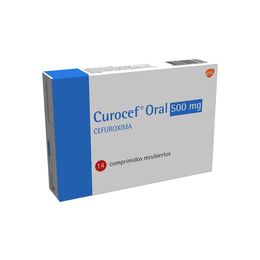 Curocef (R) Cefuroxima 500mg 14 Comprimidos Recubiertos