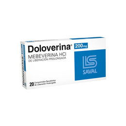 Doloverina Mebeverina 200mg 20 Comprimidos Prolongados