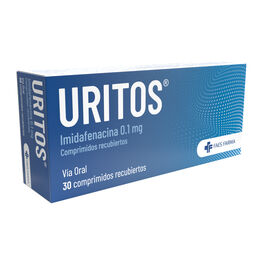 Product image of Uritos (R) Imidafenacina 0.1mg 30 Comprimidos Recubiertos