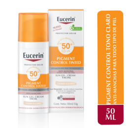 Sun Pigment Control Tinted Facial Tono Claro Protector Solar FPS50+ 50ml - Eucerin